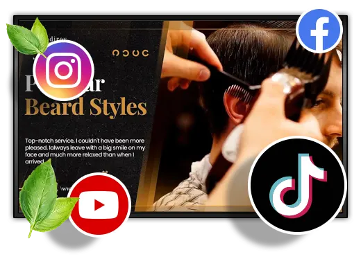 digital signage sui social per parrucchieri e centri estetici