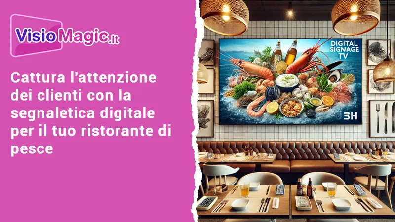 digital signage per un ristorante di pesce consigli pratici e strategie vincenti